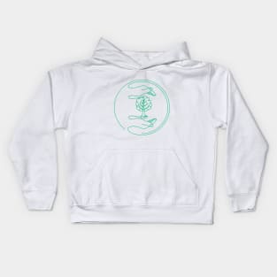 Caring for the environment. Kids Hoodie